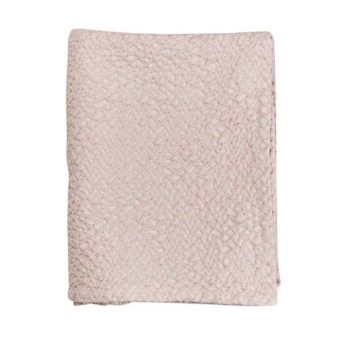 Mies & Co baby wiegdeken Honeycomb 70x100 cm soft pink afbeelding