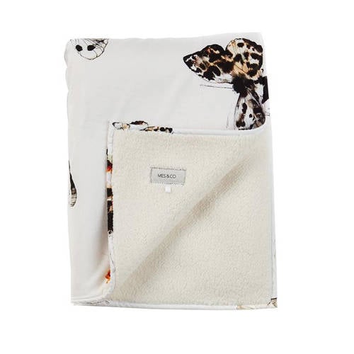 Mies & Co baby wiegdeken soft teddy Fika butterfly 70x100 cm afbeelding