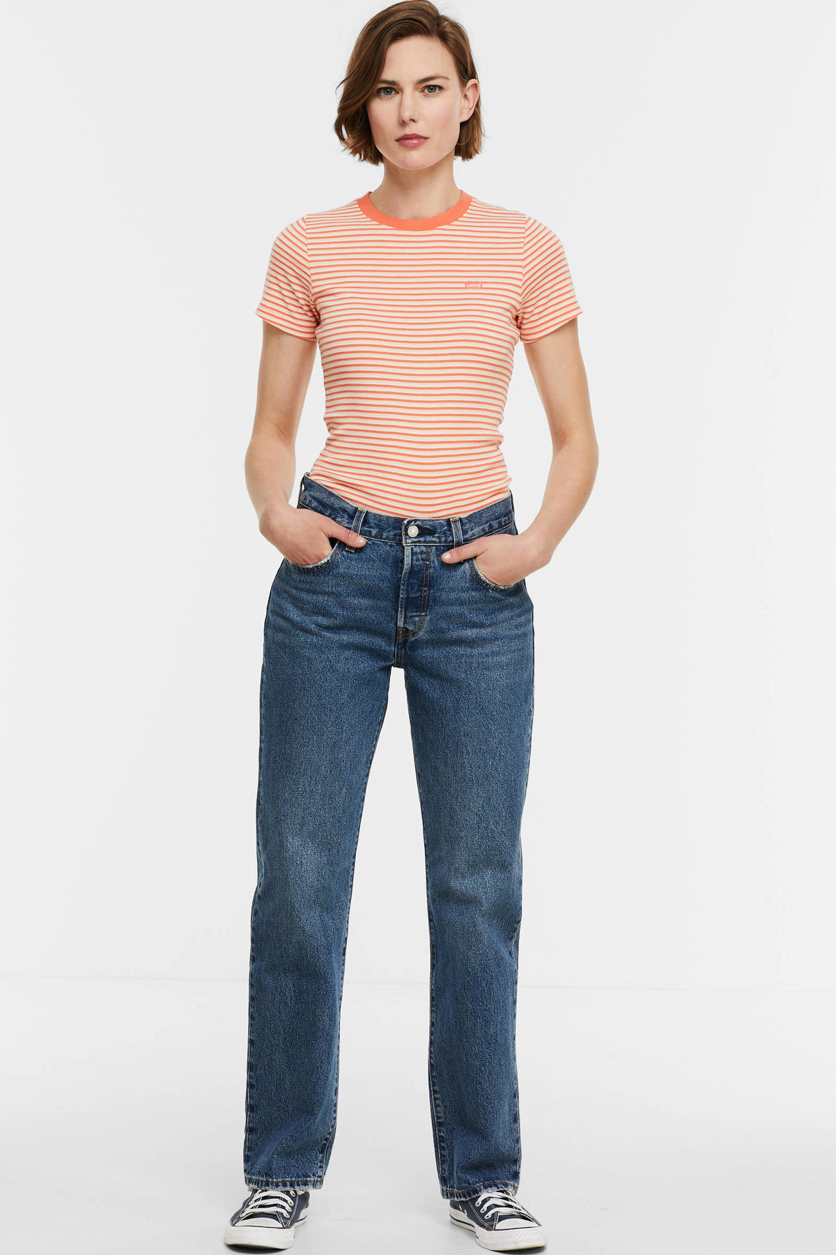 Levi's 501 90's regular fit jeans mad love | wehkamp
