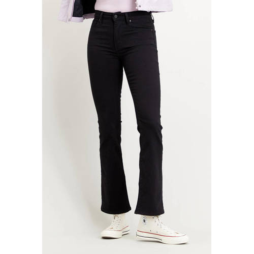 Levi's 725 high waist bootcut jeans zwart afbeelding