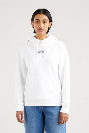 hoodie met logo wit