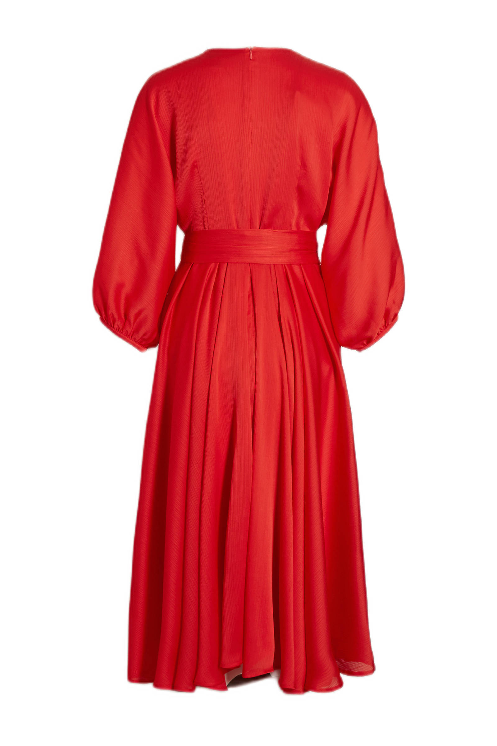 ESPRIT Women Collection jurk met plooien rood | wehkamp