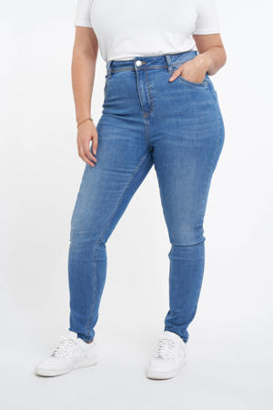 high waist skinny jeans light denim