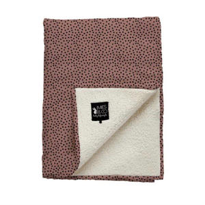 baby ledikantdeken soft teddy Cozy Dots 110x140 cm
