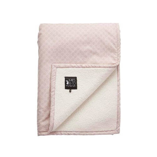 Mies & Co baby wiegdeken soft teddy Pretty Pearls 70x100 cm afbeelding