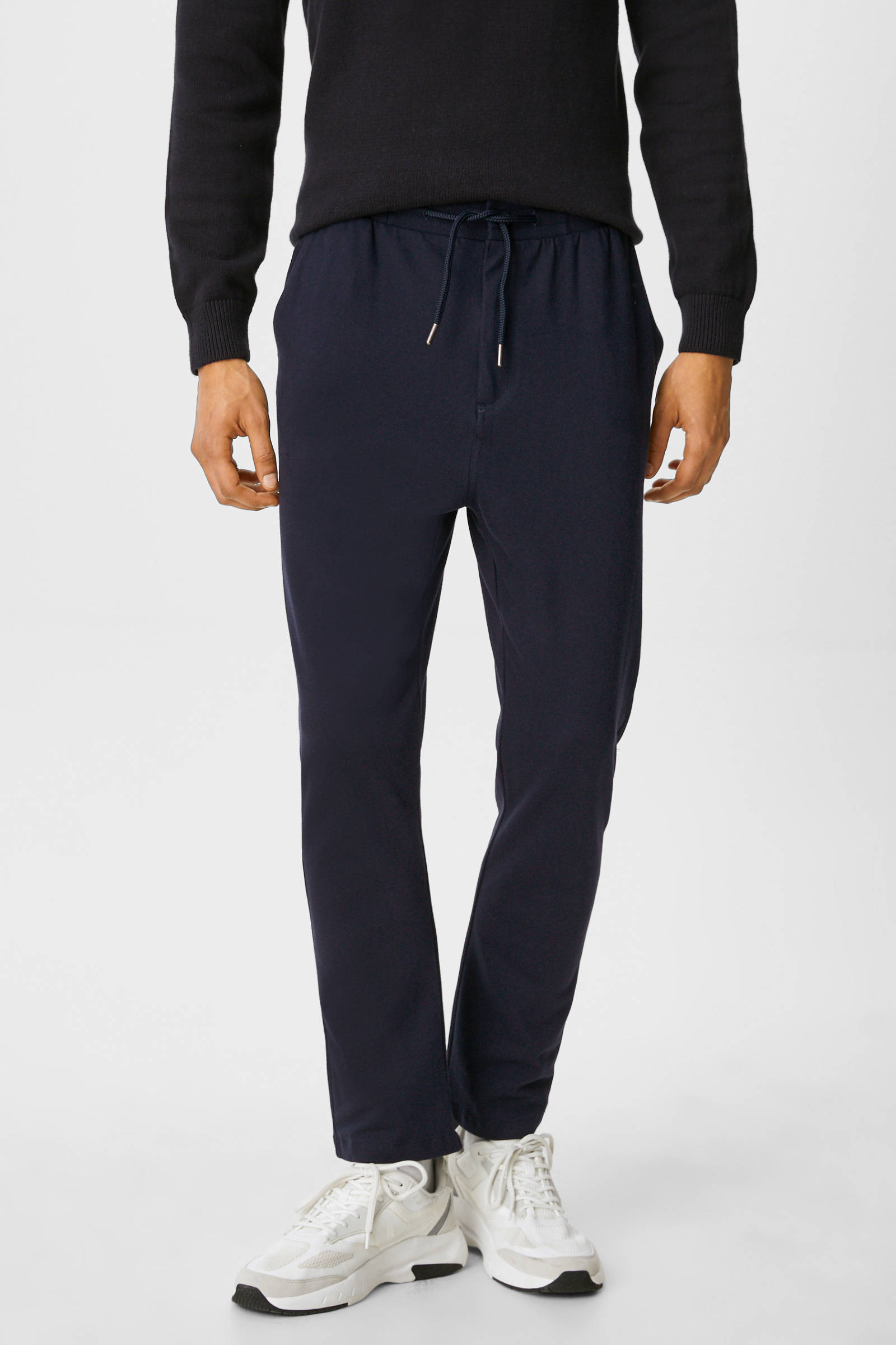 C\u0026A regular fit joggingbroek donkerblauw | wehkamp