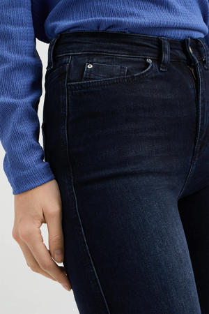 high waist flared jeans dark blue