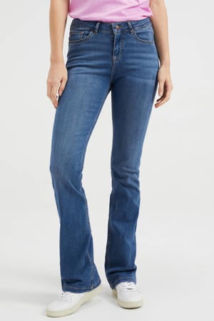 flared jeans mid blue