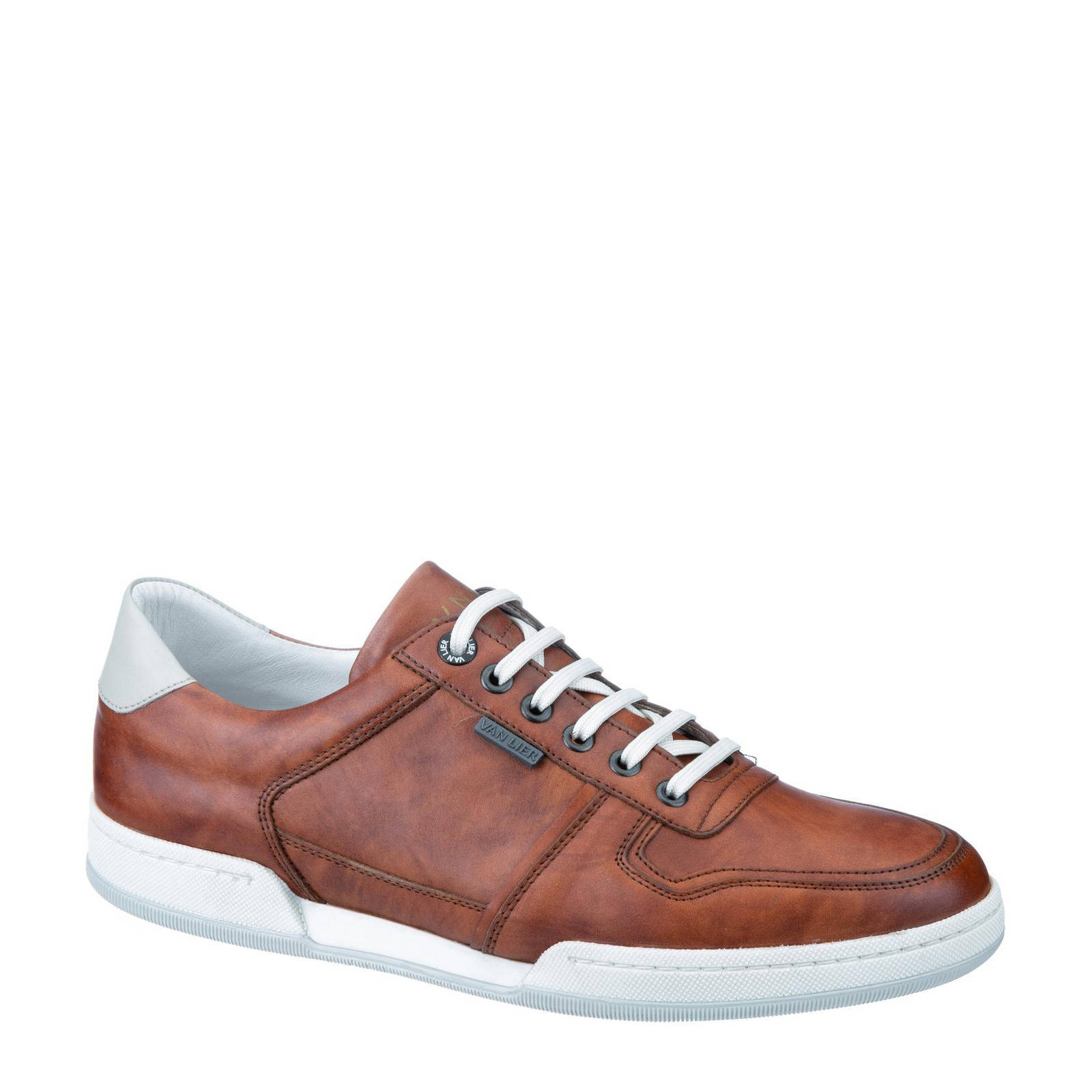Leonardo sneaker in cognac leer | Van Lier