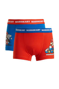 C&A   boxershort - set van 2 blauw/rood, Blauw/rood