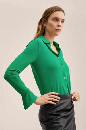 tricot blouse groen