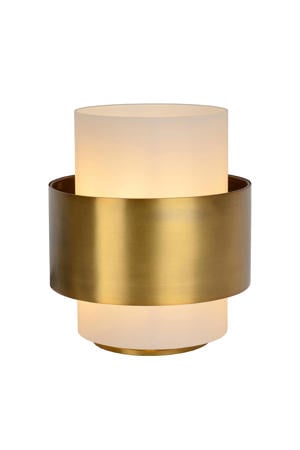 FIRMIN - Tafellamp - Ø20 cm - 1xE27 - Mat Goud / Messing