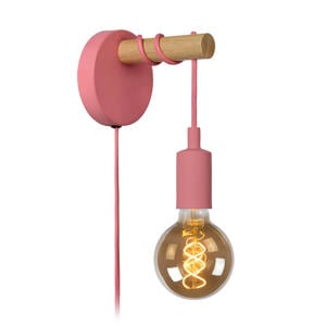 POLA - Wandlamp Kinderkamer - Ø 12 cm - 1xE27 - Roze
