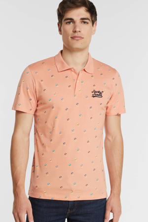 slim fit polo ORSURFER  met all over print canyon sunset