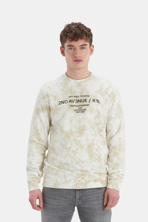 sweater Toby met all over print offwhite