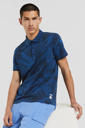 polo met all over print space blue