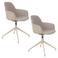 Zuiver Zuiver Albert Kuip Swivel Eetkamerstoelen Taupe (set van 2) Albert Kuip Swivel Eetkamerstoelen Taupe - Set van 2
