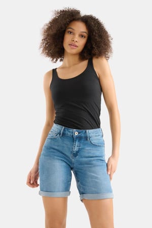 slim fit jeans short Liza Denim mediumstone