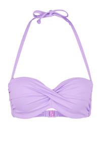 s.Oliver strapless bandeau bikinitop paars