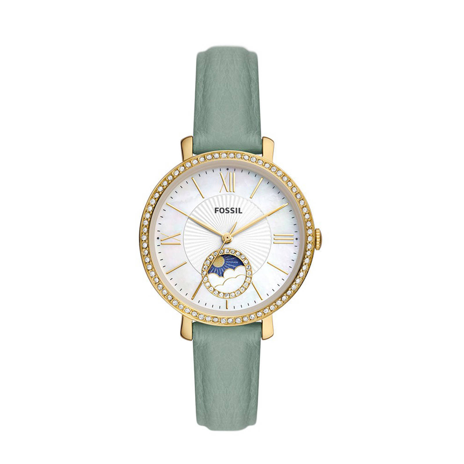 Fossil horloge ES5168 Jacqueline groen | wehkamp