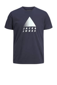 JACK & JONES PERFORMANCE   sport T-shirt JCOSCULLY donkerblauw