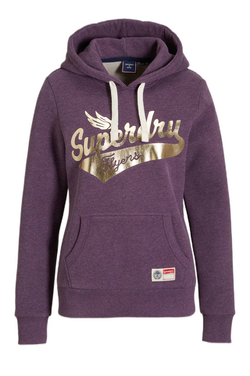 Superdry hoodie met logo paars