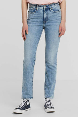 straight fit jeans blauw