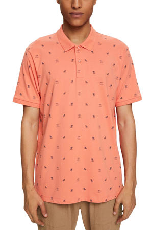 polo met all over print coral