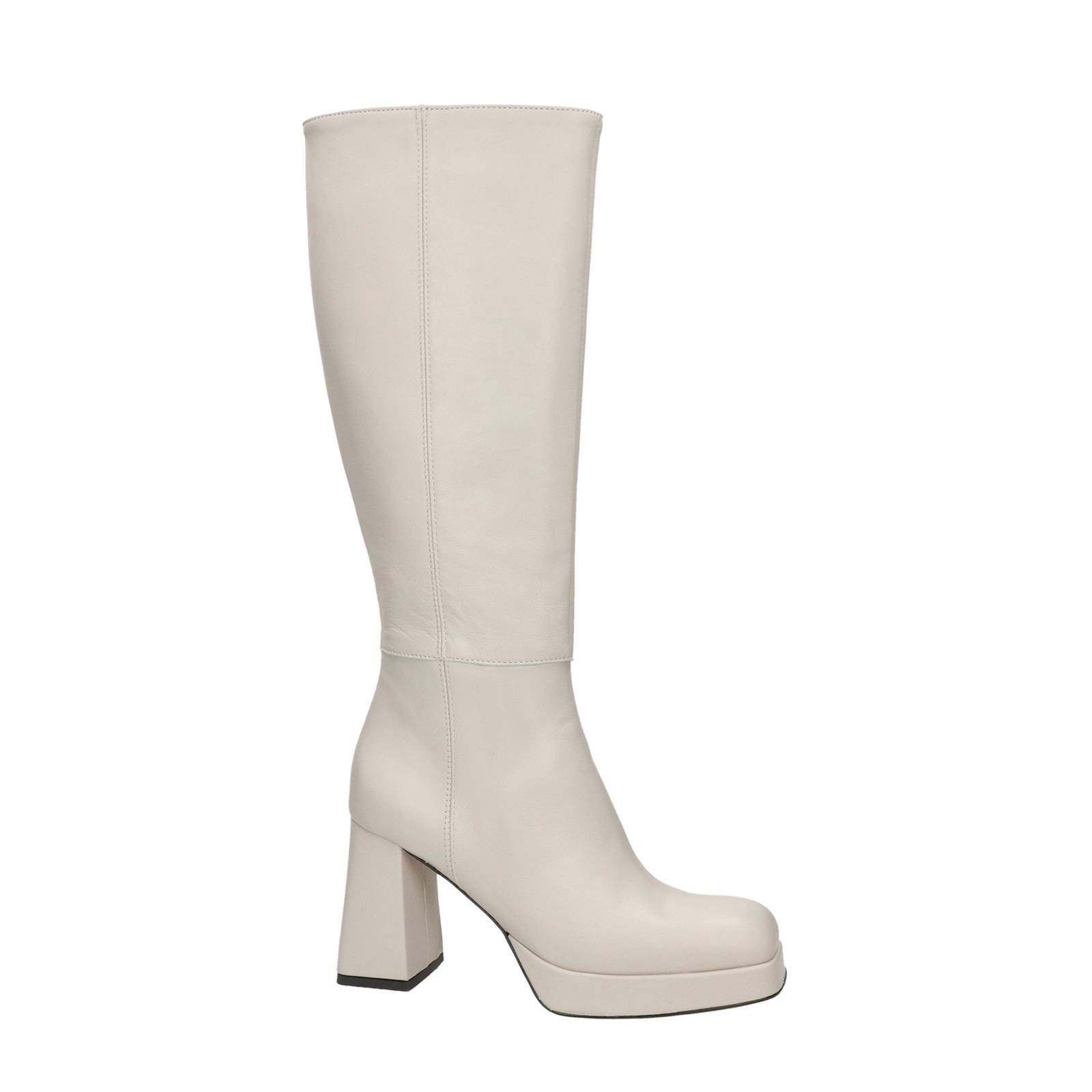 Nelson leren laarzen off white | wehkamp