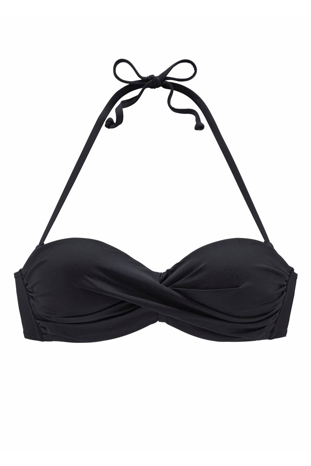 Lascana strapless bikinitop zwart