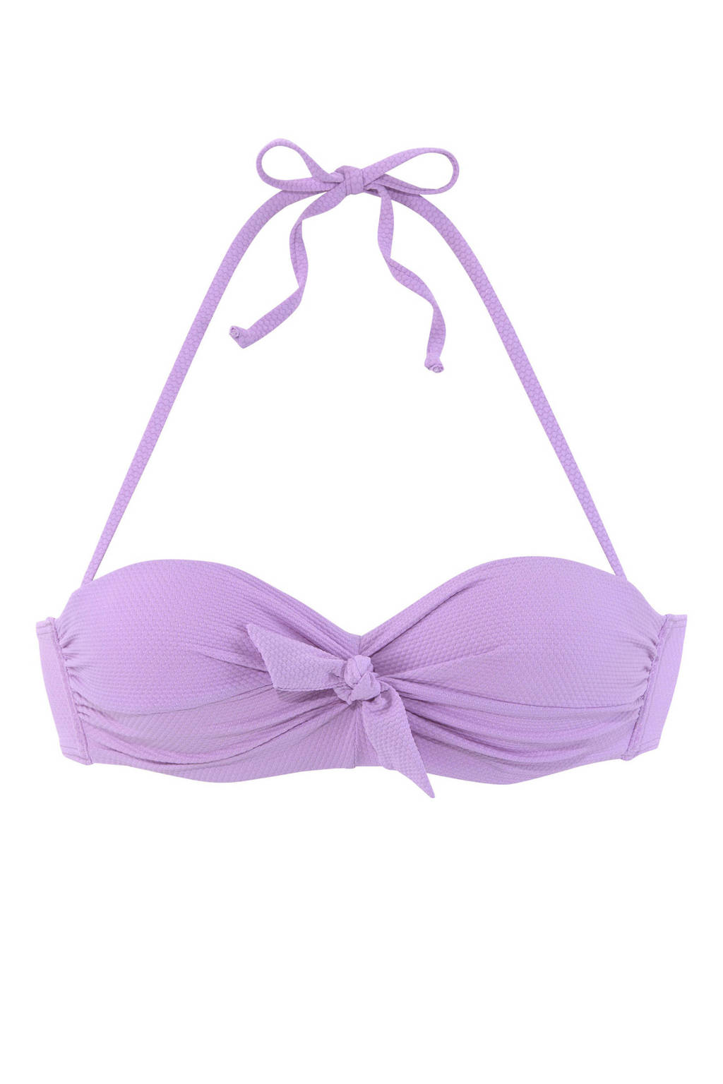 Lascana strapless bandeau bikinitop lila