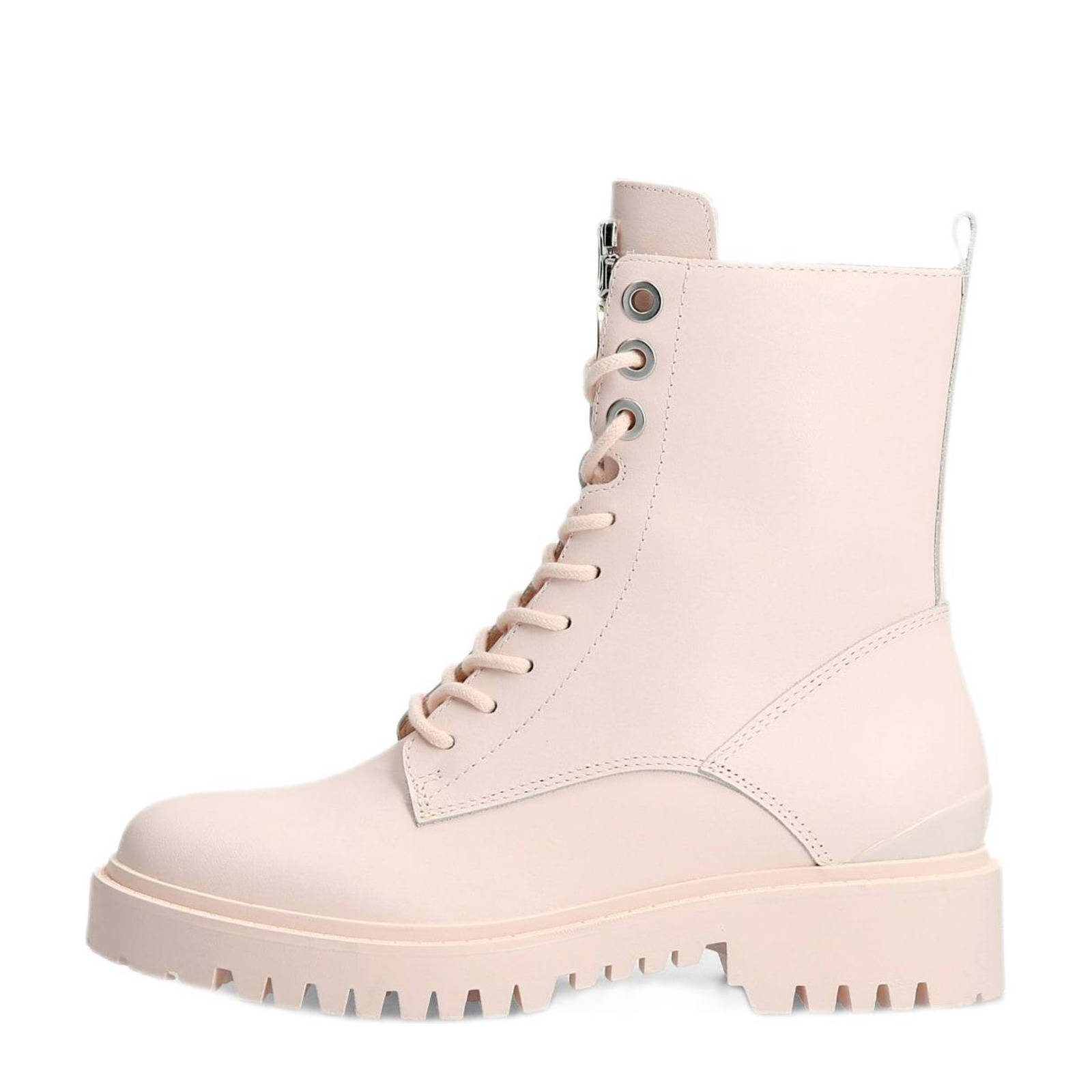 GUESS Lone leren veterboots crème/off white | wehkamp