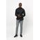 Profuomo gebreid slim fit strijkvrij overhemd zwart