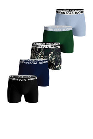   boxershort Core - set van 5 blauw/groen/zwart