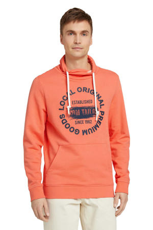 hoodie met logo soft peach orange