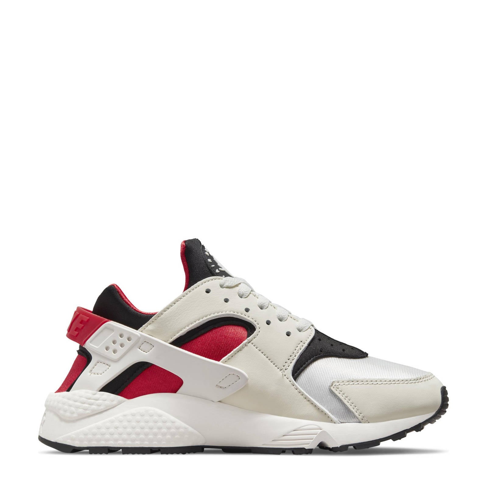 Nike Air Huarache sneakers ecru/rood/zwart | wehkamp