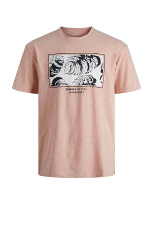 T-shirt JORBREEZY met printopdruk coral pink