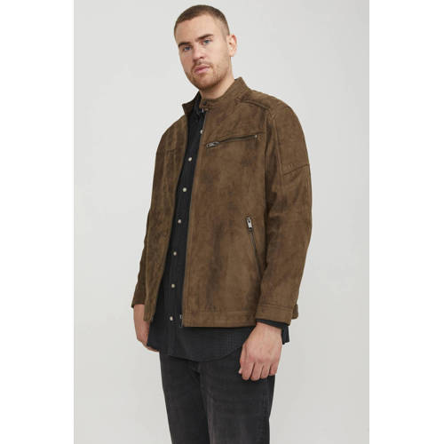 JACK & JONES PLUS SIZE jas JJEROCKY Plus Size cognac afbeelding