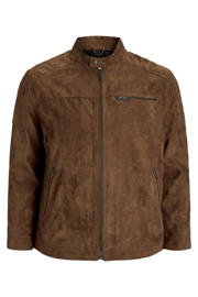 thumbnail: JACK & JONES PLUS SIZE suèdelook jas cognac