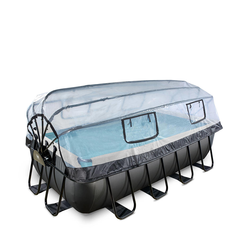 Exit Toys Black Leather EXIT Black Leather zwembad met zandfilterpomp en overkapping
