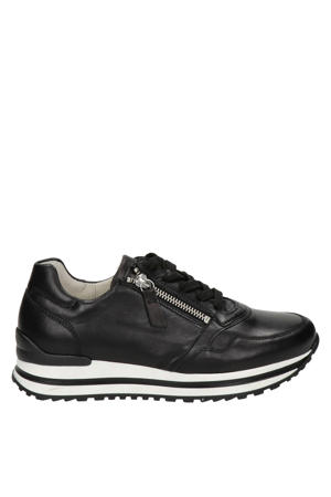 leren sneakers zwart