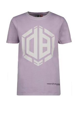 T-shirt Houndi met logo lila