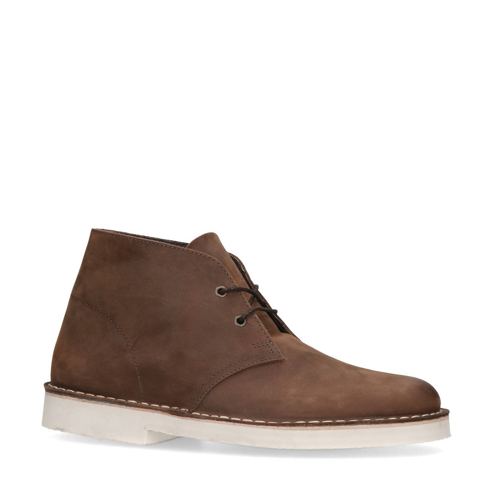 Sacha leren desert boots bruin | wehkamp