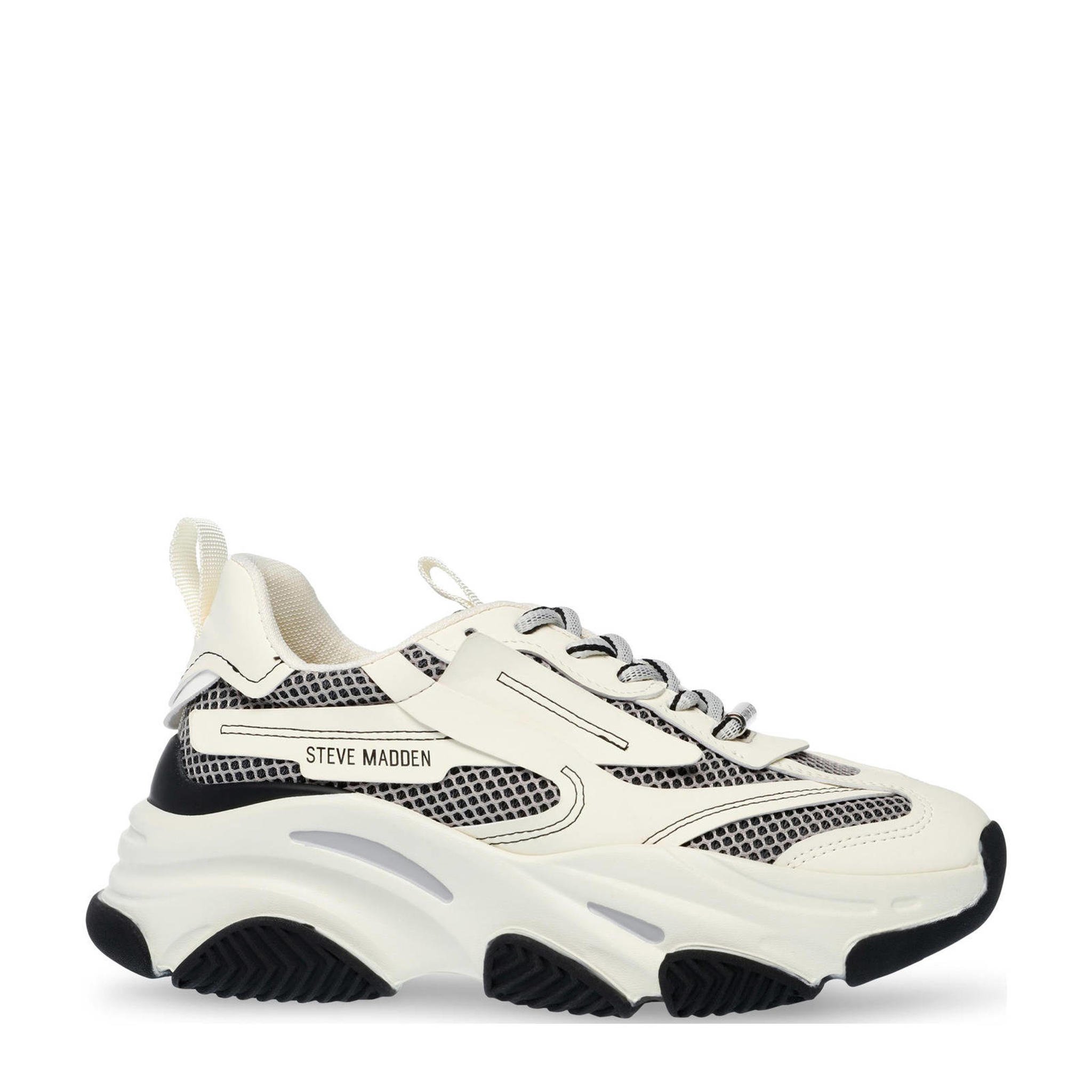 Steve Madden Possession chunky sneakers off white/zwart wehkamp