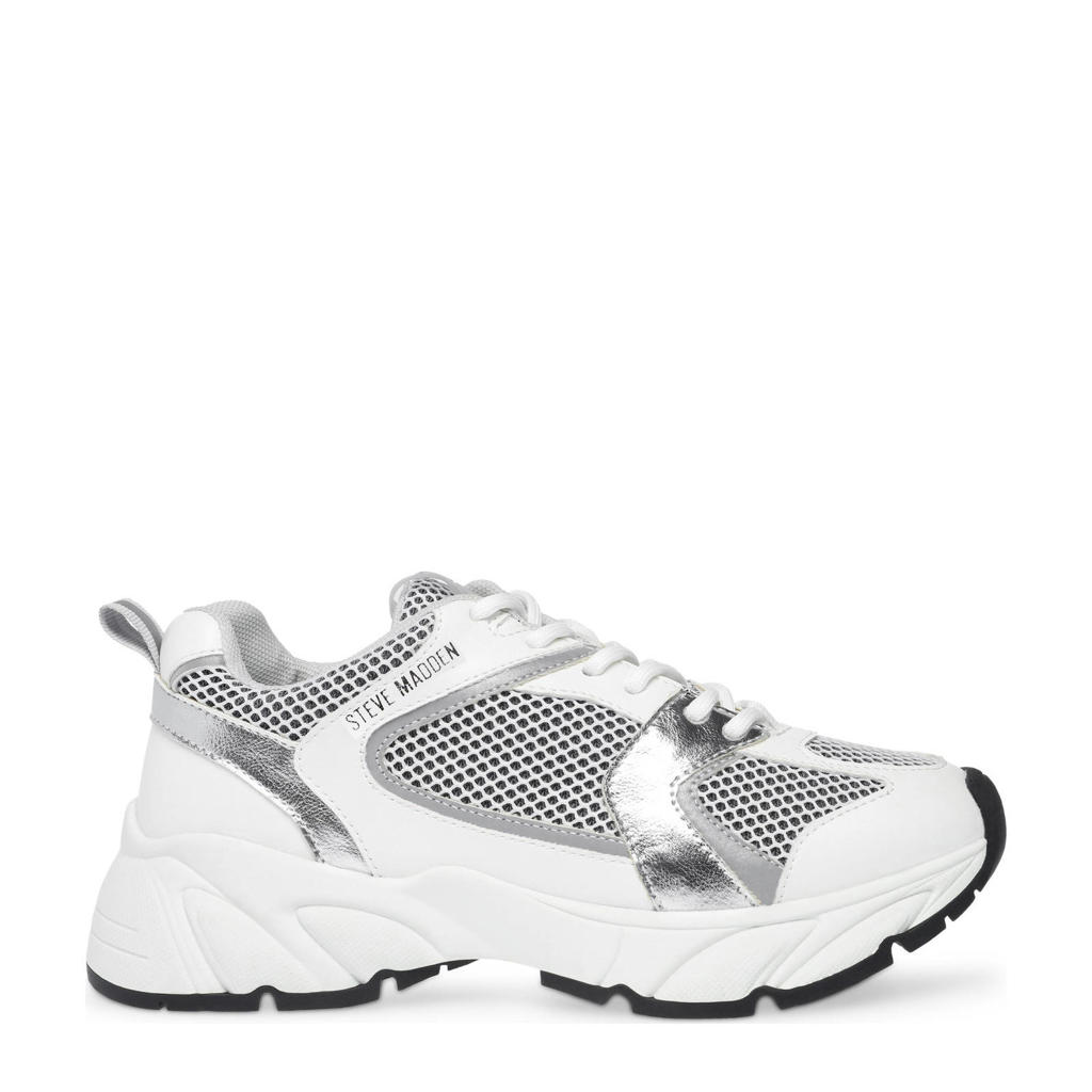 Steve Madden Standout  chunky sneakers wit/zilver