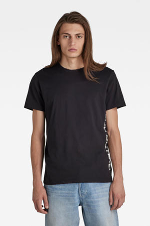 T-shirt van biologisch katoen dark black