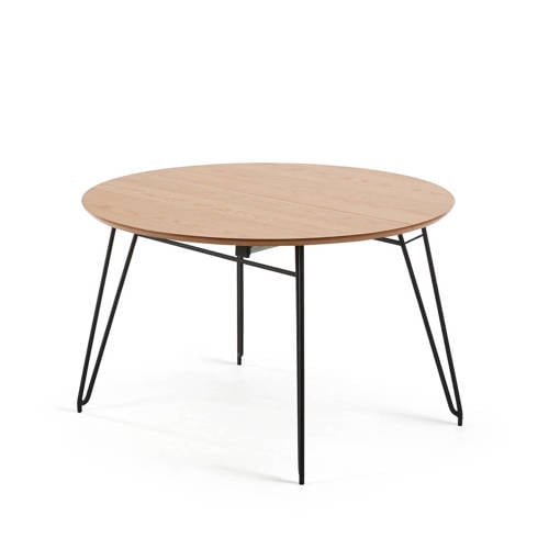 Wehkamp Kave Home uitschuifbare eetkamertafel Novac (120x120/200 cm) aanbieding