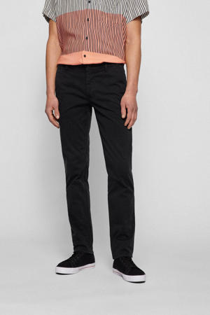 slim fit broek Schino black