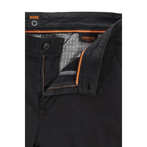 BOSS slim fit broek Schino black afbeelding