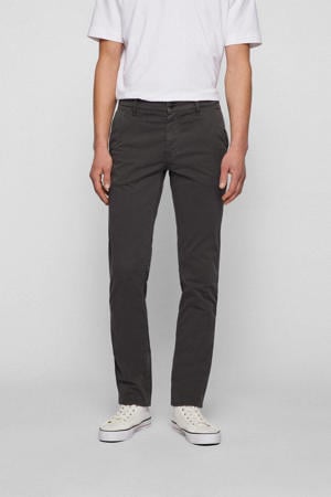 slim fit broek Schino charcoal